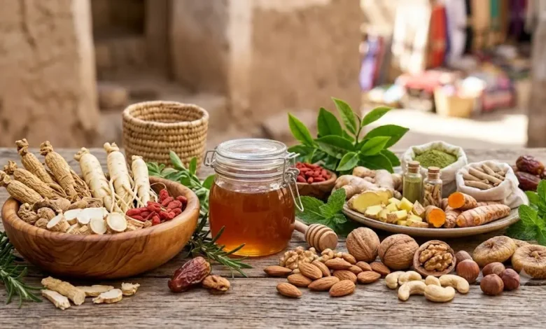 أعشاب وأطعمة للطاقة والنشاط