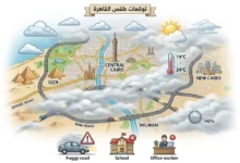 طقس القاهرة غداً