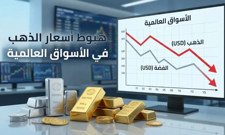 هبوط أسعار الذهب والفضة